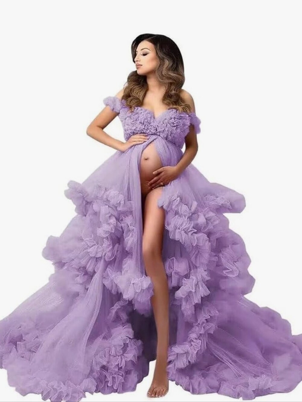 Lilac Puffy Tulle Dress